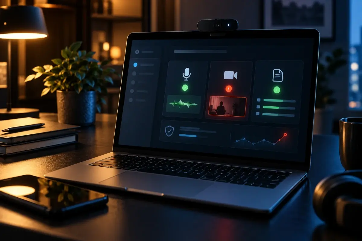 Privacycontrole van camera, microfoon en bestanden op een laptop