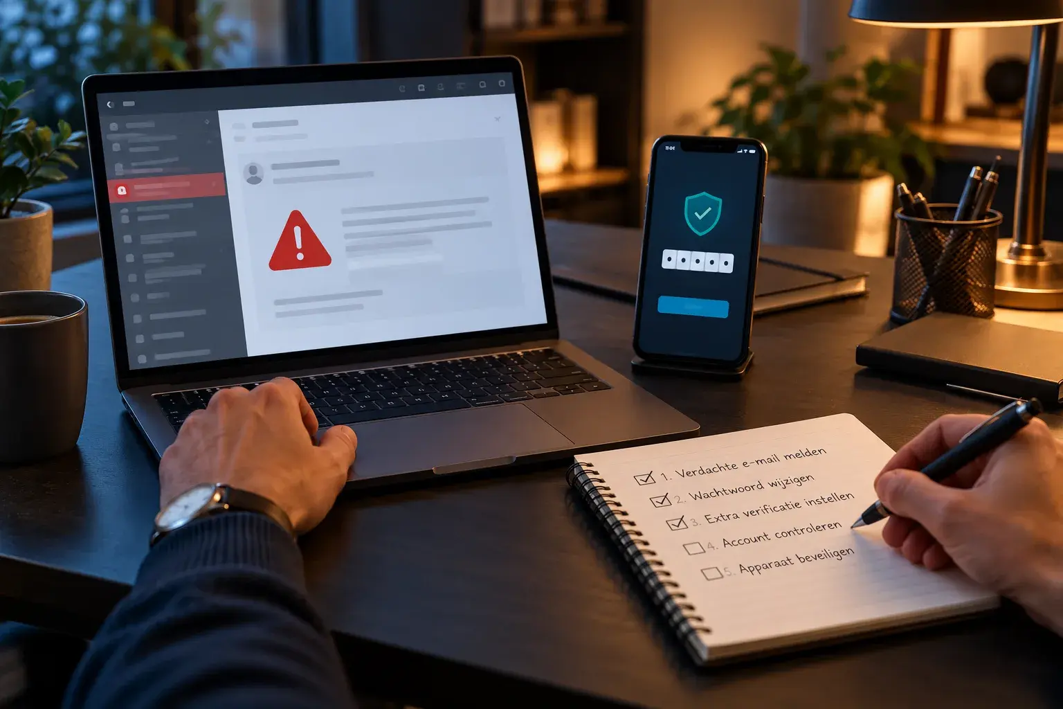 Veilig stappenplan na het openen van een phishingmail